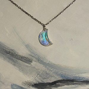 Necklace with Swarovski half - moon charm